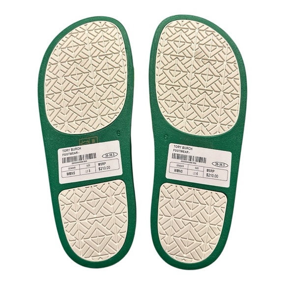 Tory Burch Tennis Ball Slide Sandals – Fluorescent Yellow/Green – Size 6 - Picture 4 of 7